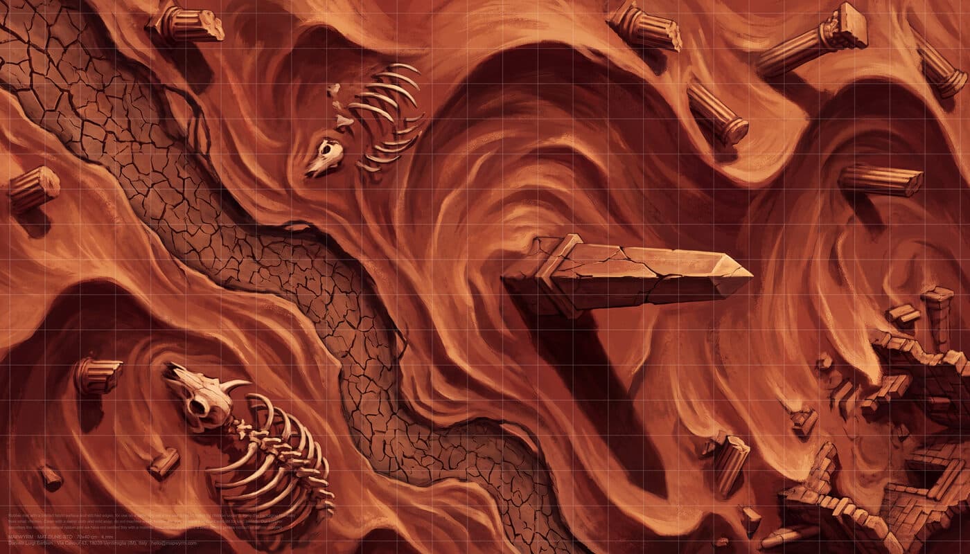 Dunes of Karesh — gridded print artwork